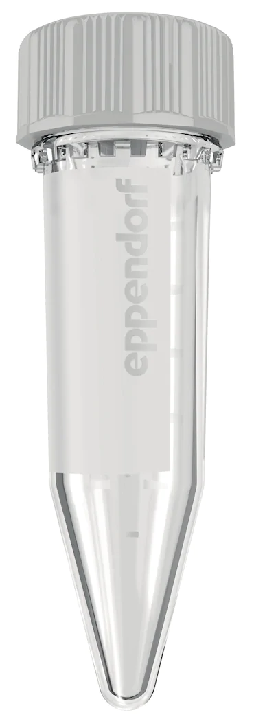 艾本德Eppendorf Tubes? 5.0 mL 帶螺旋蓋, 5.0 mL, 無菌、無熱原, 無RNase和DNase, 無DNA, 無色, 200 個 (2 包 × 100 個)貨號 00301